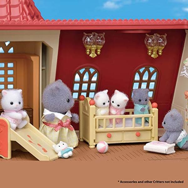 Familia de gatos persas Calico Critters: juego de 4 figuras coleccionables para niños a partir de 3 años.
