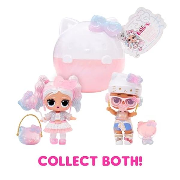 Muñeca LOL Surprise Hello Kitty Crystal Cutie con 7 sorpresas - Edición limitada del 50.º aniversario, regalo para niñas de 3 años en adelante.