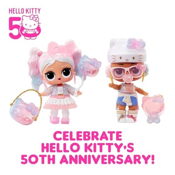 Muñeca LOL Surprise Hello Kitty Crystal Cutie con 7 sorpresas - Edición limitada del 50.º aniversario, regalo para niñas de 3 años en adelante.
