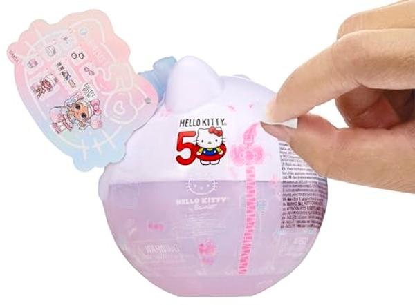 Muñeca LOL Surprise Hello Kitty Crystal Cutie con 7 sorpresas - Edición limitada del 50.º aniversario, regalo para niñas de 3 años en adelante.