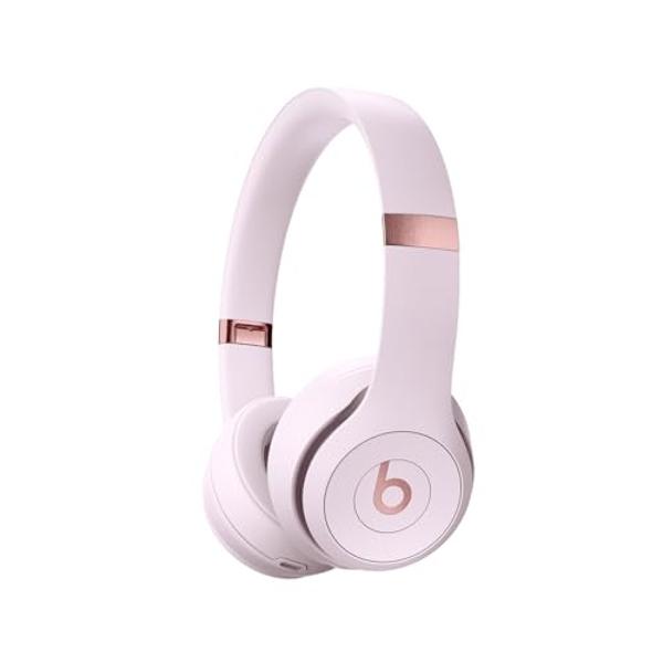 Beats Solo 4 - Auriculares inalámbricos Bluetooth supraaurales, compatibles con Apple y Android, hasta 50 horas de batería - Rosa nube.