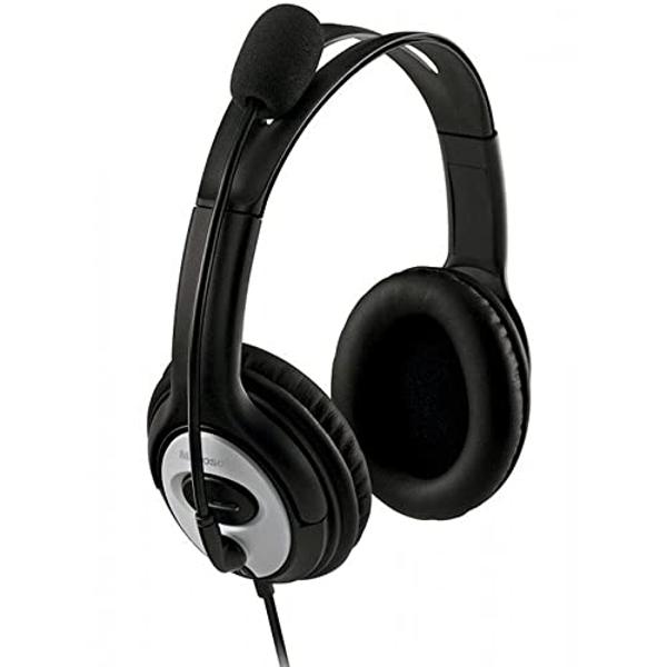 Auriculares Microsoft LifeChat LX-3000 (JUG-00013) con sonido estéreo nítido, Plug and Play, micrófono con cancelación de ruido para portátil/PC, supraaurales..