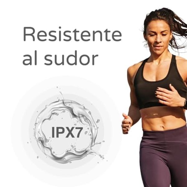 Auriculares inalámbricos Compaq QBuds, Bluetooth con sonido premium envolvente, control táctil, larga distancia (10 k), estuche de carga con pantalla LED, resistencia al sudor IPX7.