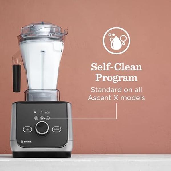 Licuadora Vitamix Ascent X4, de calidad profesional, con 5 programas de licuado preestablecidos, recipiente de 1,2 litros (48 onzas), autolimpiable, acero inoxidable cepillado..