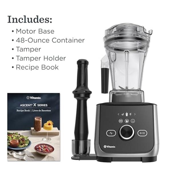 Licuadora Vitamix Ascent X4, de calidad profesional, con 5 programas de licuado preestablecidos, recipiente de 1,2 litros (48 onzas), autolimpiable, acero inoxidable cepillado..
