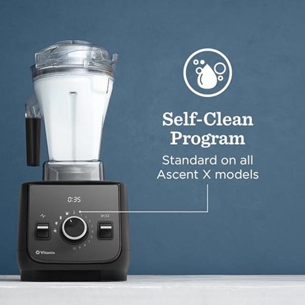 Licuadora Vitamix Ascent X2, de calidad profesional, con 3 programas de licuado preestablecidos, recipiente de 1,2 litros (48 onzas), autolimpiable, color azul medianoche.