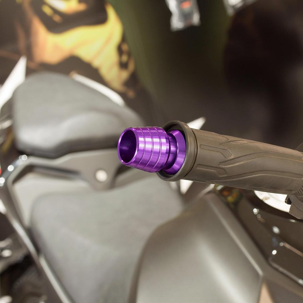Par Jgo Contrapesos Morado Para Moto Universal Kinlley