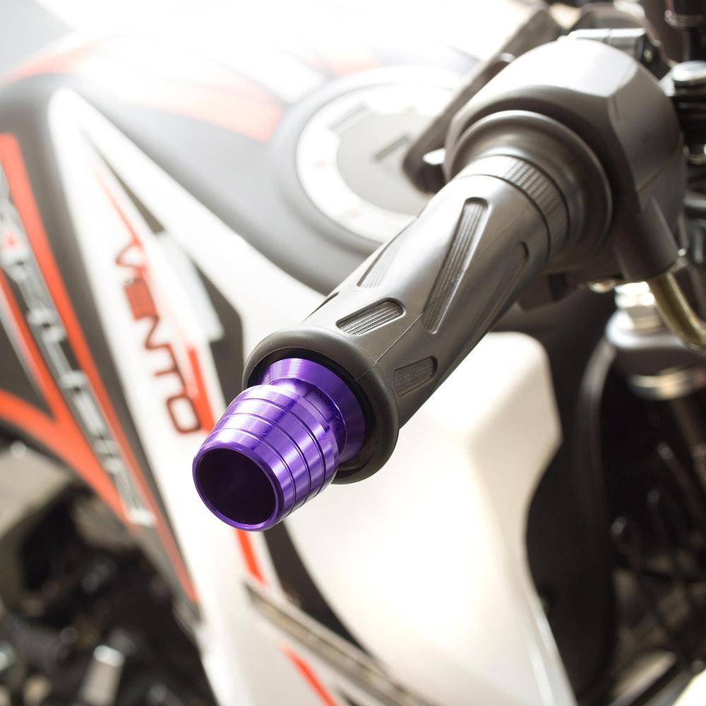 Par Jgo Contrapesos Morado Para Moto Universal Kinlley