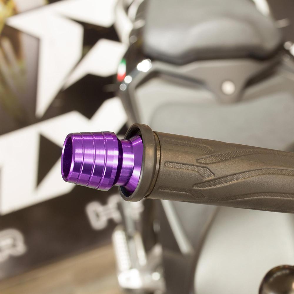 Par Jgo Contrapesos Morado Para Moto Universal Kinlley