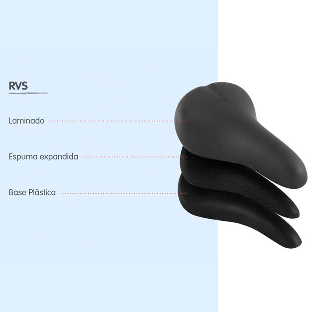 Asiento para bicicleta Selle Royal urbana Molise RVS 25.2x20.4mm rojo prostatico con broche