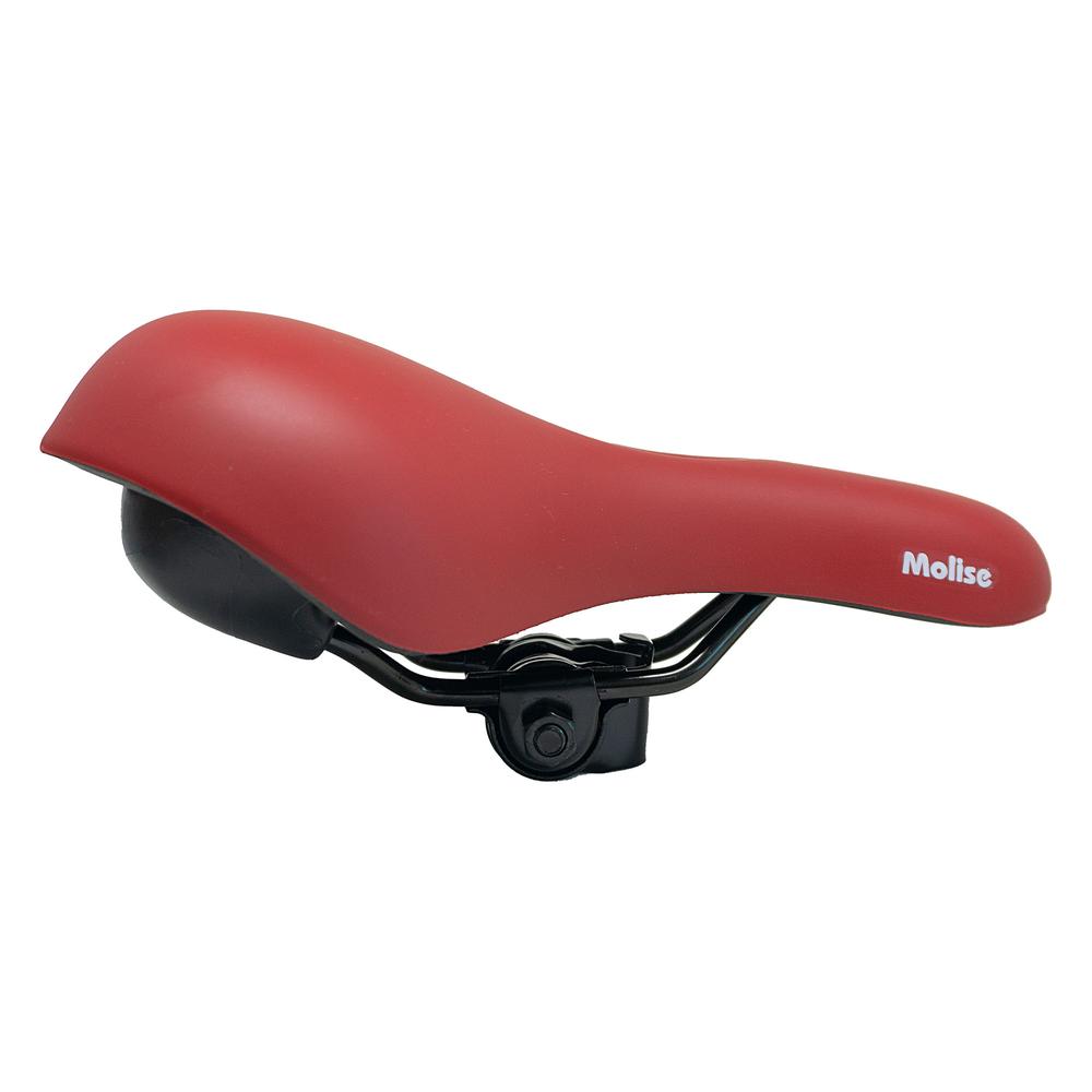 Asiento para bicicleta Selle Royal urbana Molise RVS 25.2x20.4mm rojo prostatico con broche