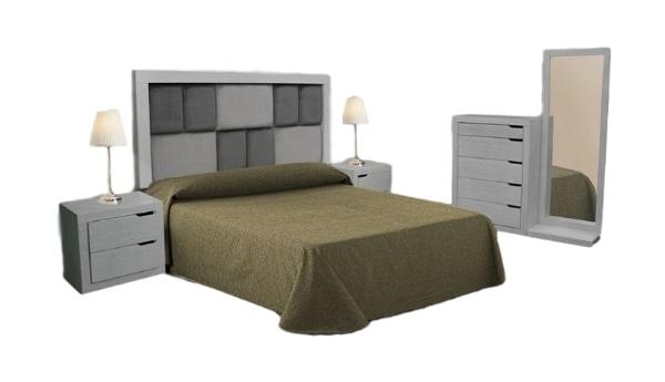Recamara Belgica KS Gris - Kessa.