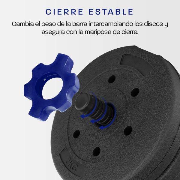  Mancuernas Ajustables Altera 15kg Set De Pesas Ejercicios