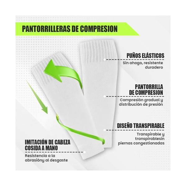 6pcs Calcetines Antideslizantes Con Espinilleras Para Fútbol Blanco Unitalla