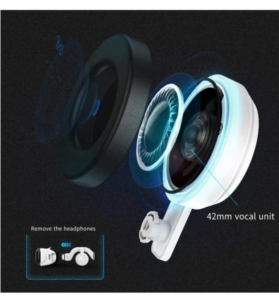 Lentes De Realidad Virtual Gafas 3d Vr Headset Y Controlador Malubero