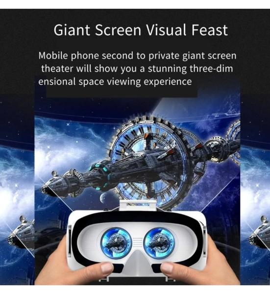 Lentes De Realidad Virtual Gafas 3d Vr Headset Y Controlador Malubero