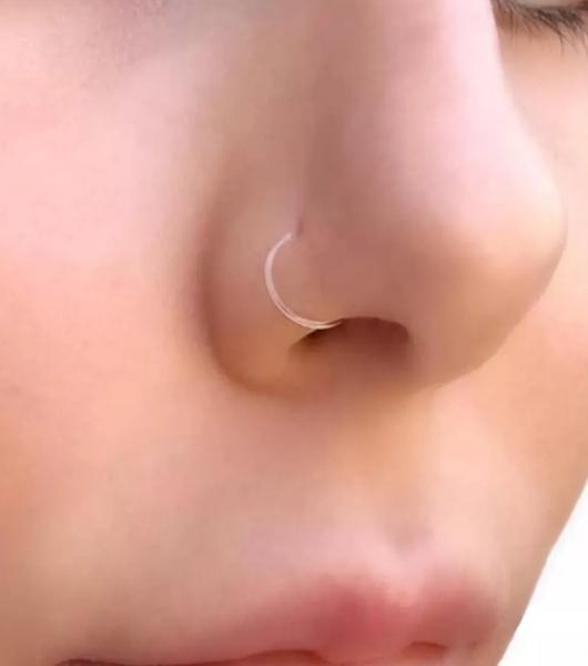 60 pzs Piercing Transparentes Para Nariz, Cartílago, Ombligo