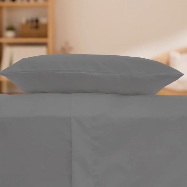 Sábanas King Size Spring Air Basic Gris 