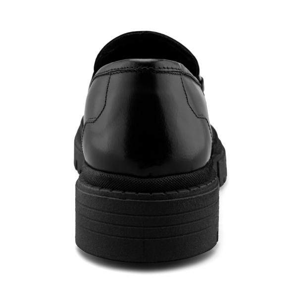 Zapato Loafer Negro para Hombre con Suela Chunky