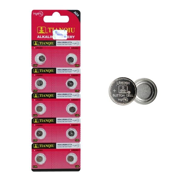 Blister 10 Baterias Pilas Para Reloj Estandar Ag4 Lr626 377a - Tianqiu 