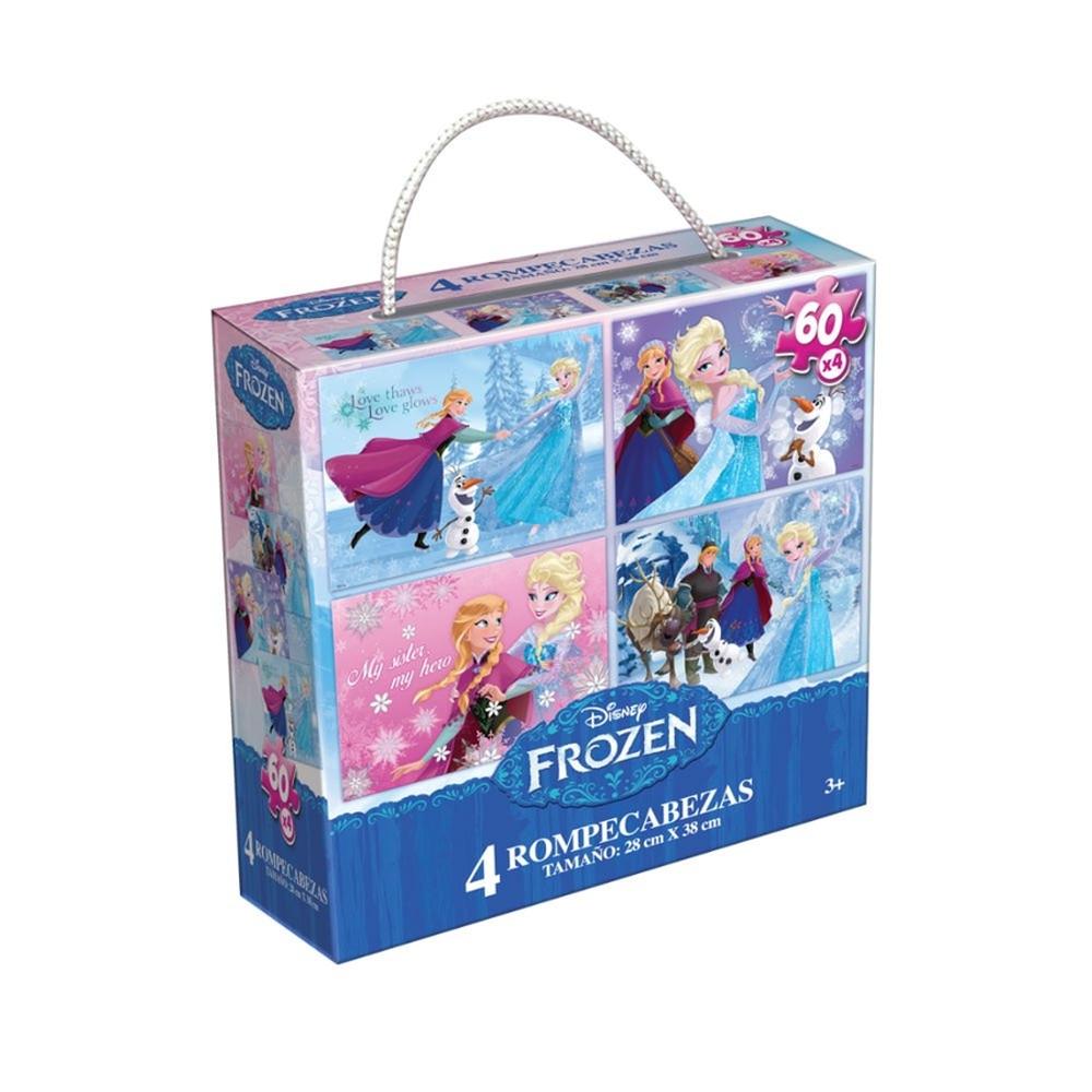 Rompecabezas 4 en 1 para Niños Frozen Novelty