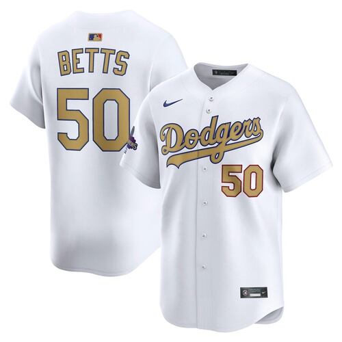 Jersey Original Nike Beisbol MLB Dodgers Los Angeles campeón Betts #50