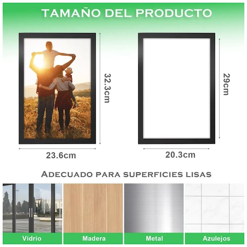8 marcos de exhibición magnéticos A4 y A5 de PVC, autoadhesivos, para 8 marcos de exhibición magnéticos A4 y A5 de PVC, autoadhesivos, para
