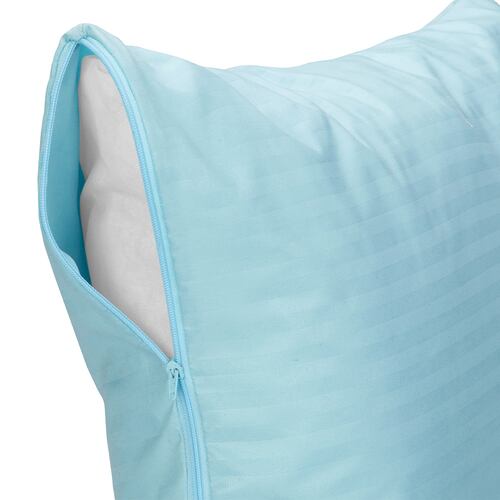 Azul Colchón King Size Spring Air Therapy+Box Azul+2 Almohadas Trinity