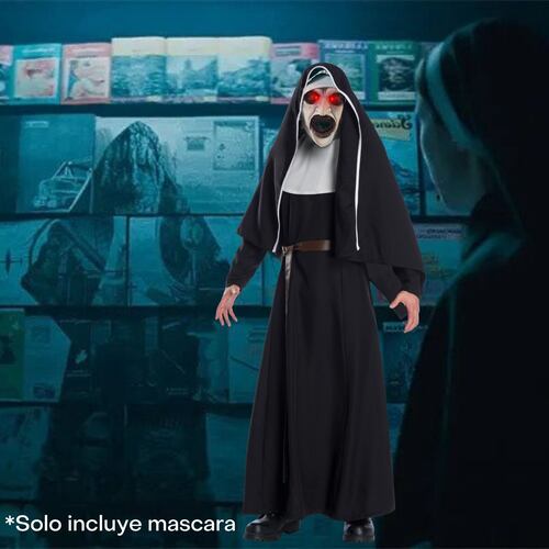 Máscara De Monja Terrorífica De Látex Para Halloween – Espeluznante Y Realista, Ideal Para Fiestas Y Casas Embrujadas