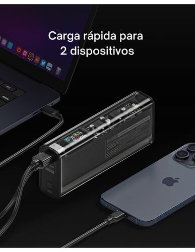 Power Bank Sharge Shargeek 140 20000mAh 140W PD Pantalla Negra