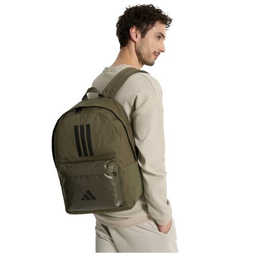 adidas classic 3s ii backpack raw green The spacious main compartment is ideal for stashing clothing and gear MOCHILA ADIDAS CLASSIC BARS 3S