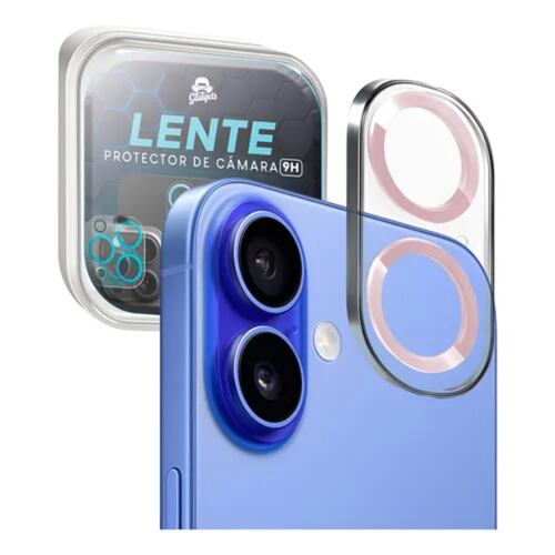 Protector De Cristal Templado Y Aluminio Para Cámara De IPhone 16 Y 16 Plus, HD Y Antirreflejos