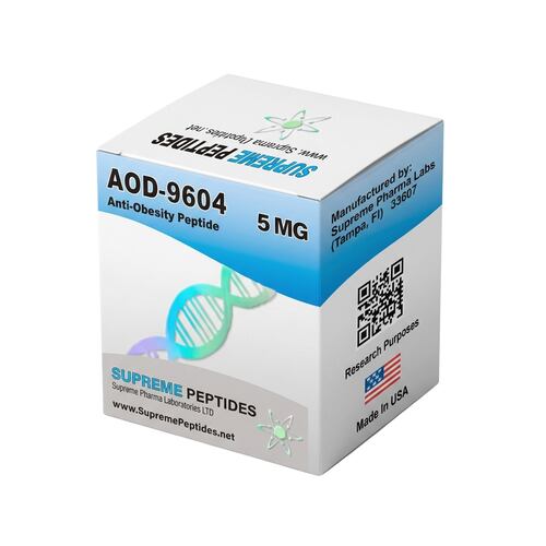 Suplemento Alimenticio Deportivo, AOD-9604, Supreme Peptides, Control De  Grasa, 5 Mg