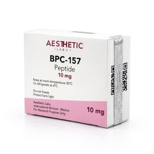 Suplemento Alimenticio Deportivo BPC-157 Aesthetic Labs Soporte Muscular Peptido Liofilizado 10 Mg