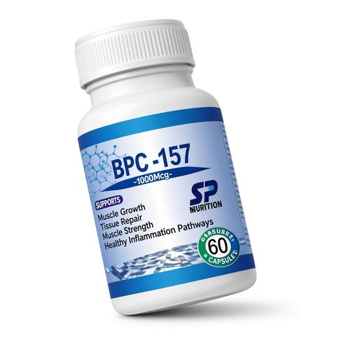 Suplemento Alimenticio Deportivo BPC 157 Supreme Peptides Recuperacion y Soporte Articular Oral 60 Caps 1000mcg