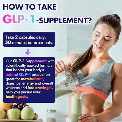 Suplemento de GLP-1, con probitico natural de GLP-1 para mujeres y hombres, lpulo y Suplemento de GLP-1, con probitico natural de GLP-1 para mujeres y hombres, lpulo y