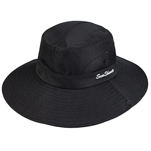 Sombrero De Sol Mujer Ala Ancha UV: Plegable, Secado Rápido Con Cordón Ajustable (Pesca, Playa, Safari)