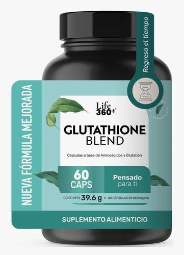 Glutatin Cpsulas Life360+ Glutathione Blend 60 Cpsulas