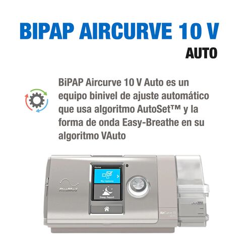 KIT BIPAP AIRCURVE 10 V AUTO RESMED + 2 AGUAS